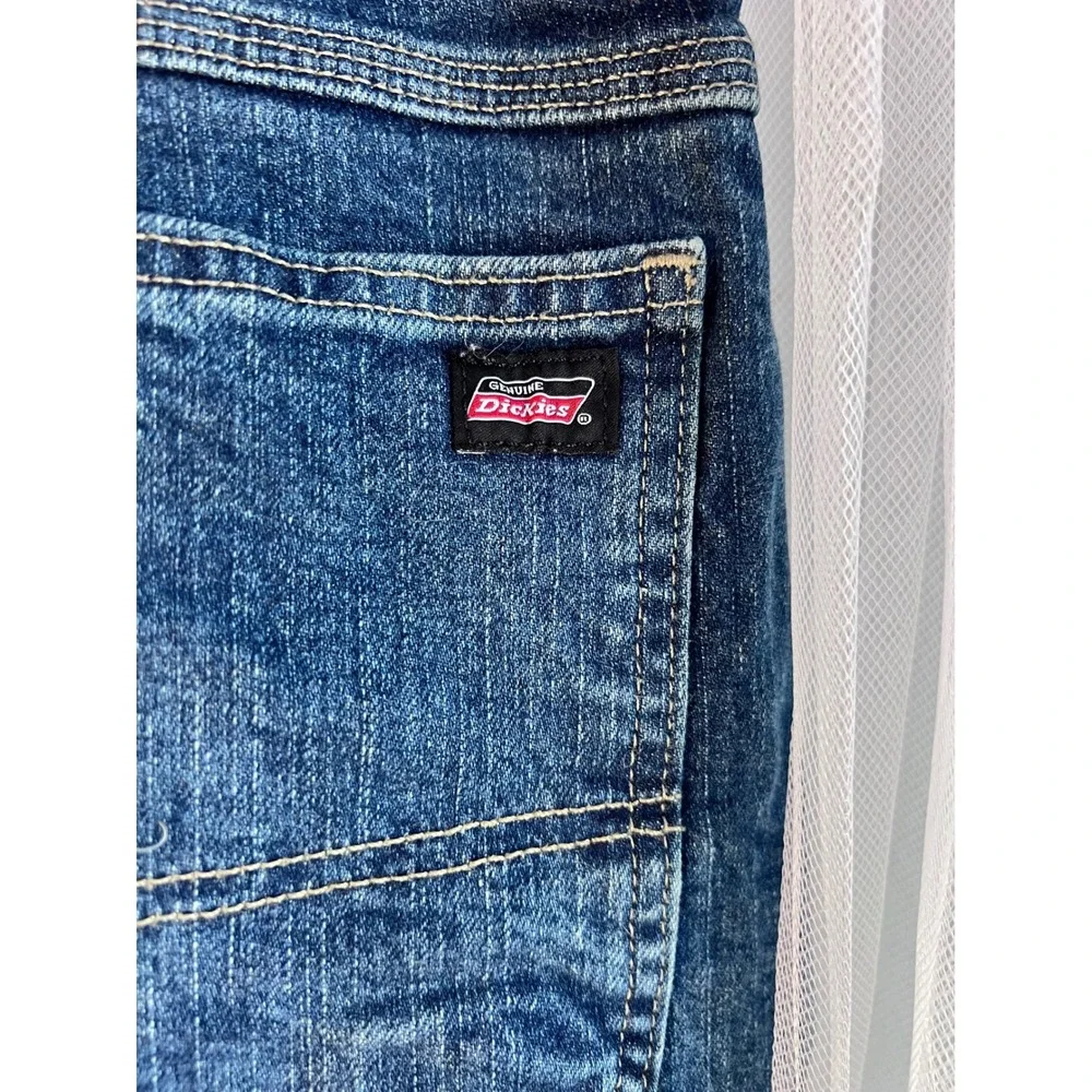 Genuine Dickies‎ Mens Carpenter Jeans Blue Denim Utility Work Pants 36x34